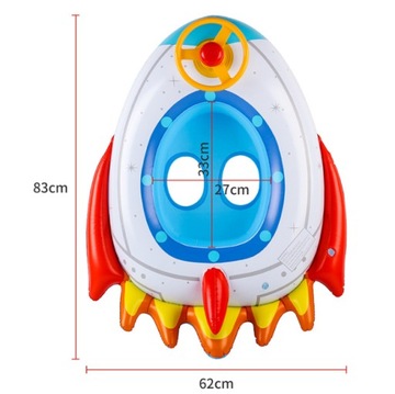 SWIMMING RING, надувной пляжный матрас, РАКЕТА