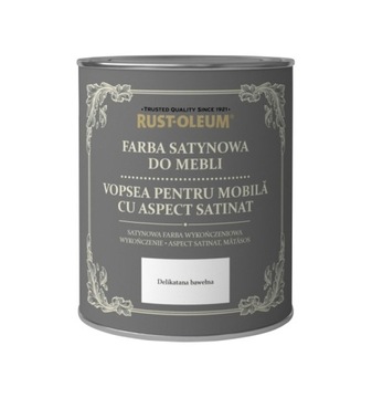 FARBA KREDOWA DO MEBLI RUSTOLEUM BIAŁY SATYNA 125