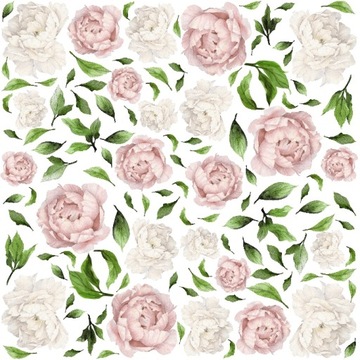 Wielkie piwonie peonie kwiaty natura listki liście mega rozmiary XXXL