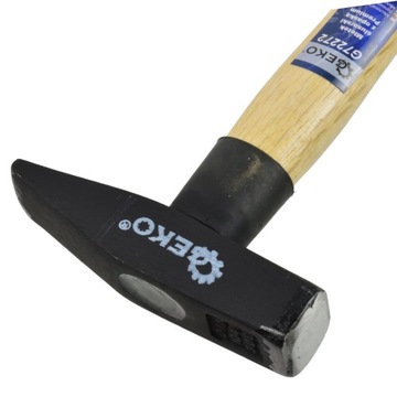 МОЛОТОК LOCKSTOCK 300G С ЛЕНТОЙ ПРЕМИУМ, ДЕРЕВЯННОЙ РУЧКОЙ GEKO