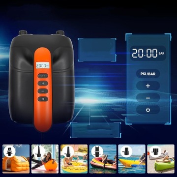 ЭЛЕКТРИЧЕСКИЙ НАСОС 20 PSI, 12 В, 110 Вт, ПОДХОДИТ ДЛЯ ПОНТОНОВ