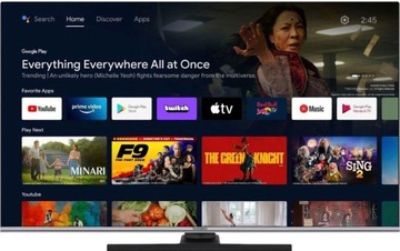 Смарт-телевизор 50 дюймов QLED Telefunken D50Q701X2CW DVBT2 4K Android 11