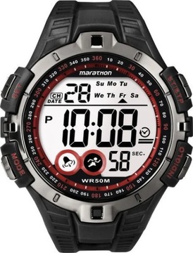 SPORTOWY ZEGAREK NA KOMUNIE TIMEX WODODOSZCZELNY WR50 DATA ALARM STOPER