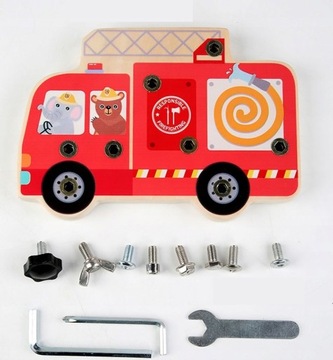 ДЕРЕВЯННЫЙ ПАЗЛ МОНТЕССОРИ ДЛЯ ПОВОРАЧИВАНИЯ ОХРАННИКОВ