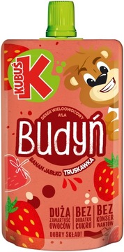 Kubuś Deser owocowy a'la budyń o smaku banan-truskawka 100 g