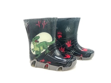 РЕЗИНОВЫЕ БОТИНКИ ДЛЯ МАЛЬЧИКОВ С ДИНОЗАВРОМ 23/24