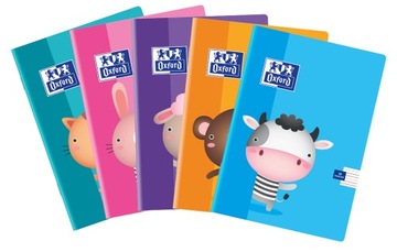 ZESZYT OXFORD KIDS A5/16K LINIA PODWÓJNA KOLOROWA