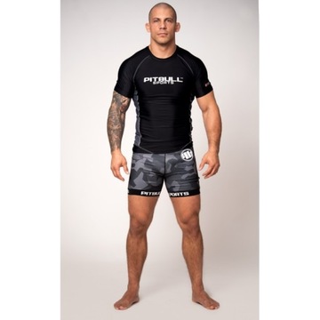 PIT BULL RASHGUARD компрессионный pro plus короткий M