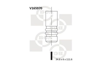 BGA V165970 VENTIL NASÁVÁCÍ