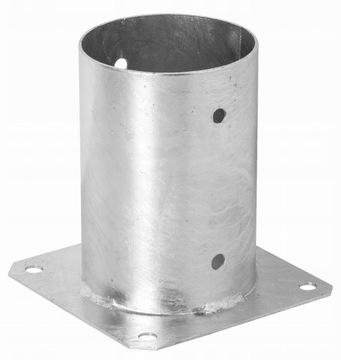 PODSTAWA SŁUPA OKRĄGŁA 80x150mm PRZYKRĘCANA DO BETONU KOTWA WSPORNIK