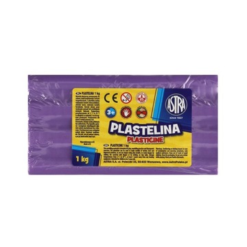 Plastelina 1kg jasnofioletowa Astra