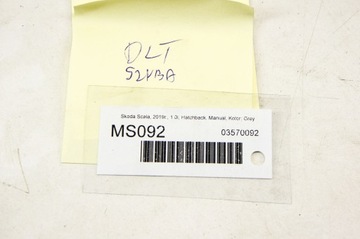 MS092 SKODA SCALA SKLO (OKNO) DVEŘE LEVÝ ZADNÍ 19R