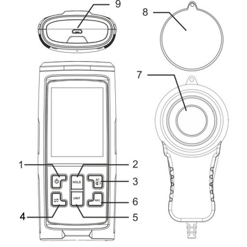 ЛЮКС-МЕТР ЛЮКС-МЕТР ИЗМЕРИТЕЛЬ ИНТЕНСИВНОСТИ СВЕТА ЗОНД ЛЮКС-МЕТР BLUETOOTH