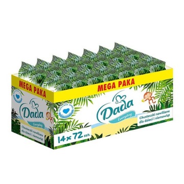 Chusteczki nawilżane Dada Everyday ZESTAW 14 x 72 szt.