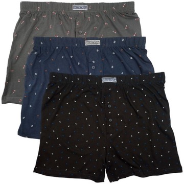 3x BOKSERKI LUŹNE Bawełniane Cotton World 3XL
