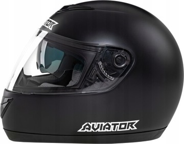 KASK MOTOCYKLOWY MAT NA SKUTER MOTOR Z SZYBĄ GSB L