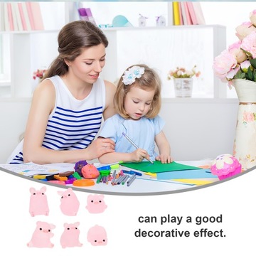 МИНИАТЮРНАЯ СВИНКА ОРНАМЕНТ ДЕКОРЫ ИЗ СМОЛЫ МОХ