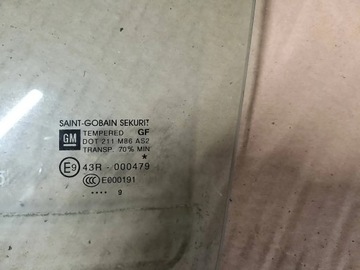 OPEL CORSA E 14-19 SKLO (OKNO) LEVÝ ZADNÍ 2019 DVEŘE