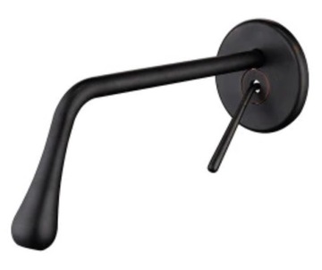 CZARNY MAT KRAN BATERIA UMYWALKOWA CZARNA MAT v3