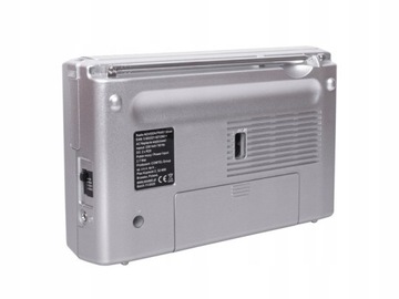 ПОРТАТИВНОЕ СЕТЕВОЕ И АККУМУЛЯТОРНОЕ РАДИО AM/FM SILVER INOX PR 451 SILVER NOVEN