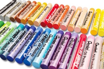 Мелки масляная пастель Pentel PHN-12, 12 цветов