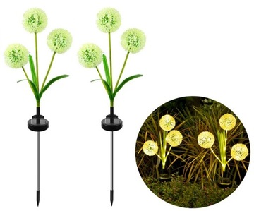 Zestaw 2x Lampa Solarna LED Ogrodowa KWIAT