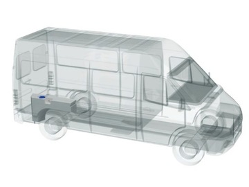 Резервуар для воды в колесной арке 112л Aplast Ducato Boxer Jumper Sprinter Transit