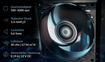 Корпусный вентилятор ARCTIC P8 MAX 4-контактный, 5000 об/мин