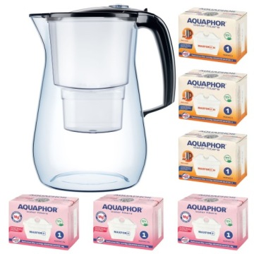 Nádoba na filtrování vody Aquaphor Onyx 4,2 l 6 náplní (3 mg 3H), černá