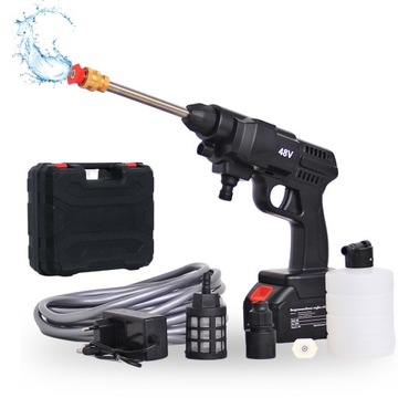 Аккумуляторная портативная мойка высокого давления 48 В, 25 бар