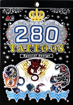 Zestaw Tatuaży Tatuaże Tymczasowe Zmywalne Tattoos