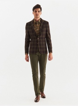 Marynarka męska w kratę Slim Fit PAKO LORENTE 60