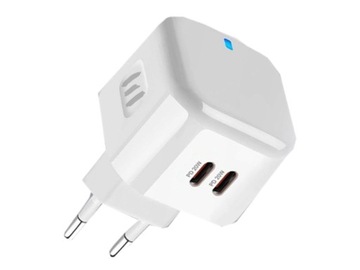 Szybka SIECIOWA ŁADOWARKA 40W 2xUSB-C Quick Charge 3.0 Power Delivery
