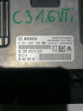 CITROEN C3 - ŘÍZENÍ JEDNOTKA MOTORU 9666382080