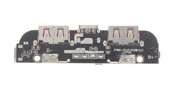 USB-модуль зарядного устройства Powerbank 2xUSB 5V 2A USB-C microUSB / 0132