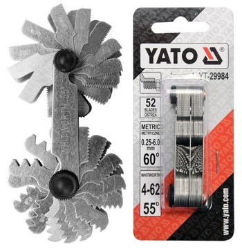 YATO SPRAWDZIAN DO GWINTÓW METRYCZNYCH I WHITWORTH