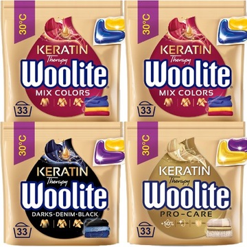 Woolite Colors Pro-Care Black Kapsułki 4 x 33szt