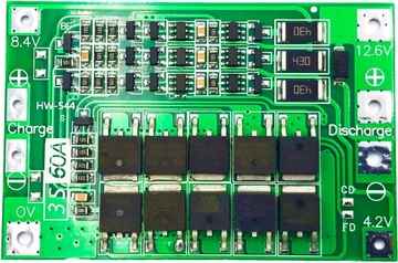 Moduł BMS 3S 60A balanser
