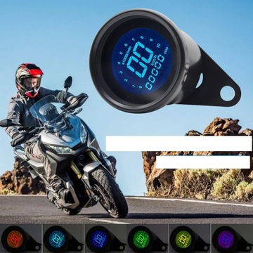 УНИВЕРСАЛЬНЫЙ ЦИФРОВОЙ МОТОЦИКЛЬНЫЙ СЧЕТЧИК QUAD LCD