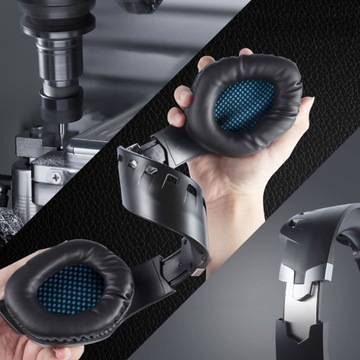 SŁUCHAWKI GAMINGOWE MIKROFON PC PS4 XBOX LED USB