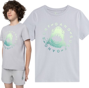 T-SHIRT CHŁOPIĘCY 4F KOSZULKA BAWEŁNA TTSHM283