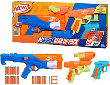 Hasbro Nerf N Серія - три бластери Gear Up Pack + 18 стрілок 3 шт. F8633