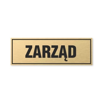 Tabliczka złota z taśmą OPZ-50 - ZARZĄD