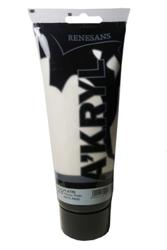 Farby Akrylowe Akryl Renesans 200ml Platyna