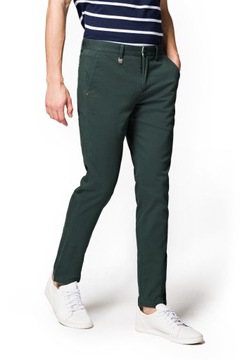 Spodnie Zielone Chino Lancerto Monaco W31/L32