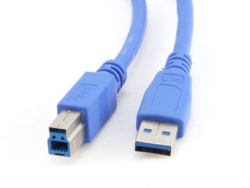 Kabel USB 3.0 A - B, M/M Host, High Speed, długość 3 m