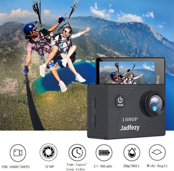 Jadfezy Cam FHD 1080P/12MP, подводная камера до 30 м