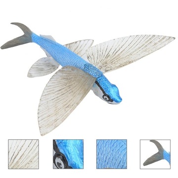 ИГРУШКИ ИЗ ТВЕРДОГО ПЛАСТИКА ОКЕАН ФИГУРКА ЛЕТУЧЕЙ РЫБЫ ДЛЯ ДЕТЕЙ