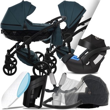 WÓZEK JUNAMA 3W1 BASIC 02 I FOTELIK CYBEX ATON 5