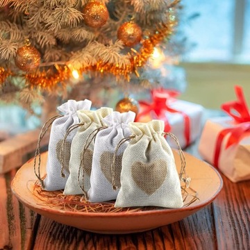 30X ЛЬНЯНАЯ СУМКА ДЖУТОВАЯ СУМКА ДЖУТОВЫЕ СУМКИ 10x15 СМ